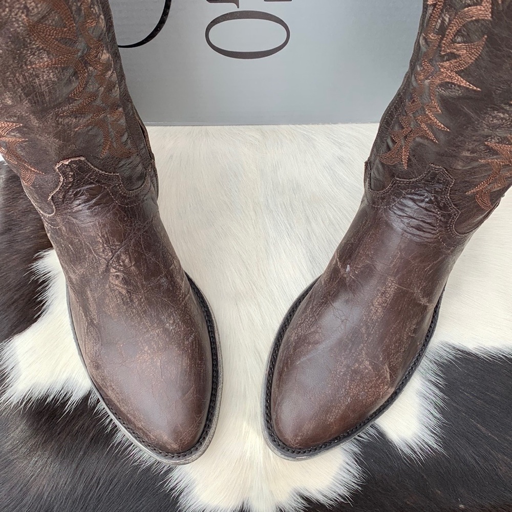 Sold OLD GRINGO NEW! Mayra 18” Tall Knee High Brown Cowgirl Western Boots, 7.5 - Picture 5 of 11